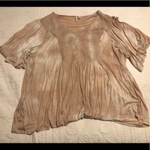 CATO PINK/PEACH and White Ty-Dye Top size 26/28